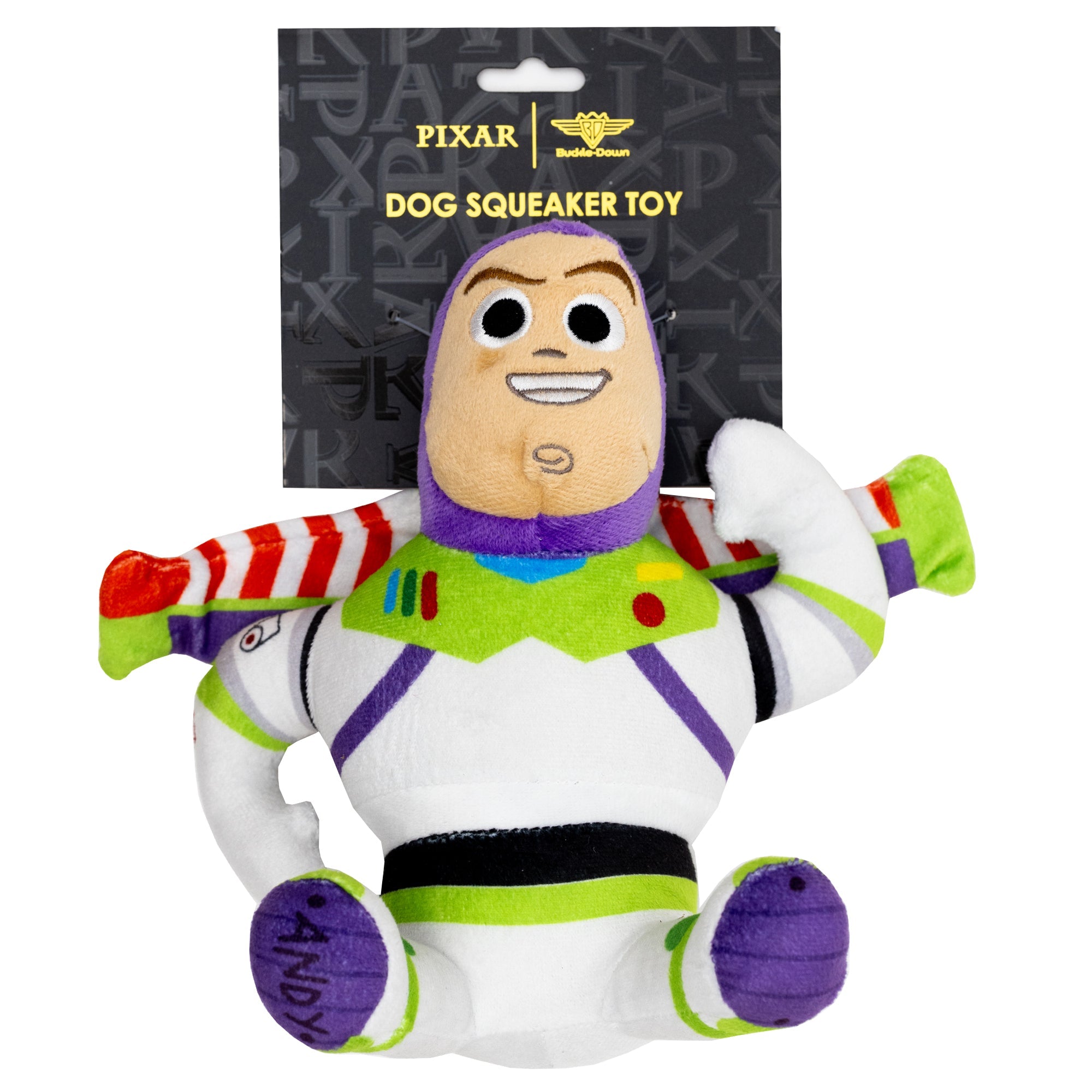 Dog Toy Squeaker Plush - Pixar Toy Story Buzz Lightyear Full Body Pose