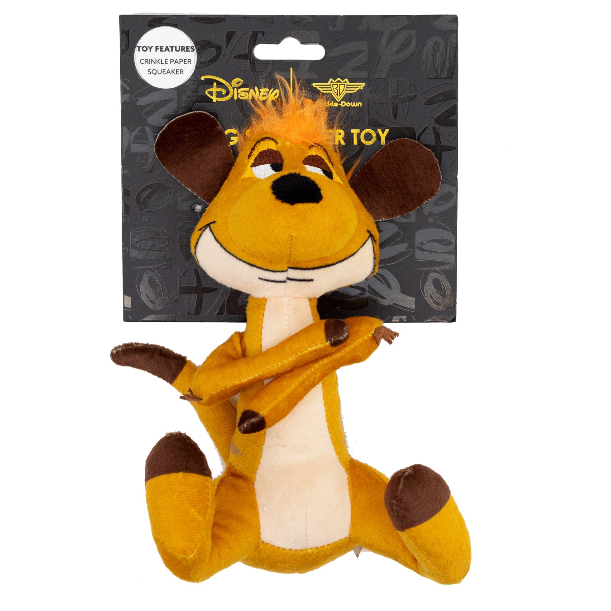 Dog Toy Squeaker Plush - Disney The Lion King Timon Full Body Pose