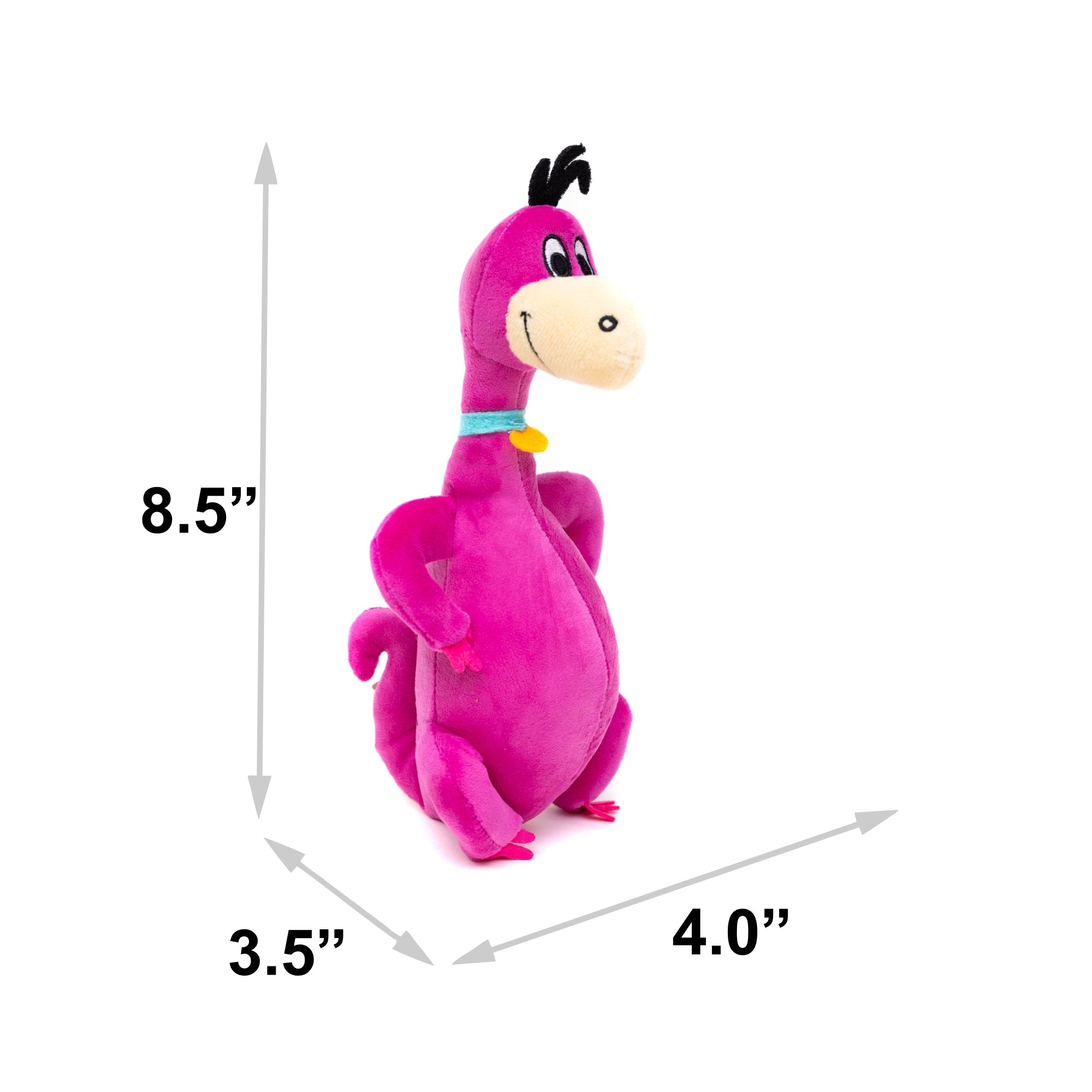 Dog Toy Squeaker Plush - Cocoa Pebbles The Flintstones Dino Dinosaur Full Body Pose