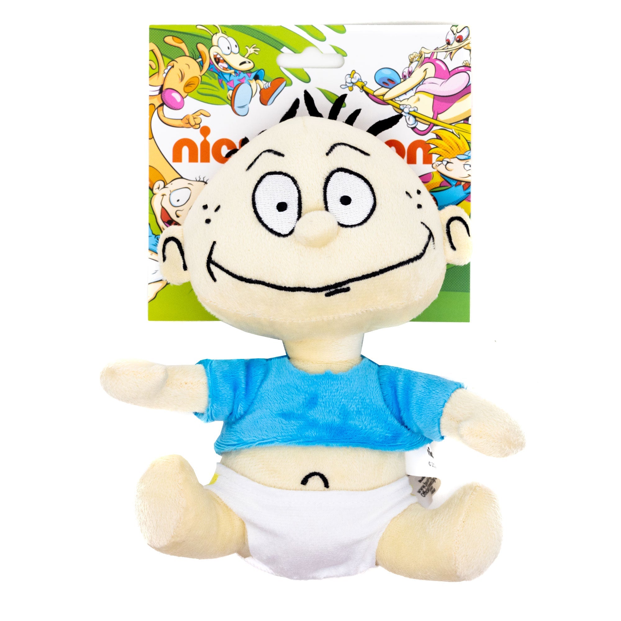 Dog Toy Squeaker Plush - Rugrats Tommy Pickles Full Body Sitting Pose