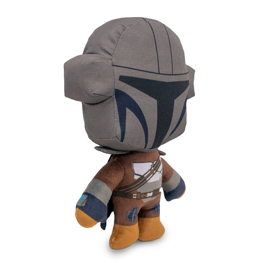 Dog Toy Squeaker Plush - Star Wars The Mandalorian Standing Pose with Ballistic Nylon Head