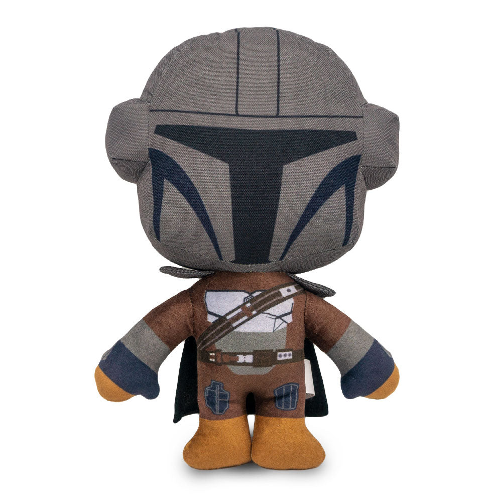 Dog Toy Squeaker Plush - Star Wars The Mandalorian Standing Pose with Ballistic Nylon Head