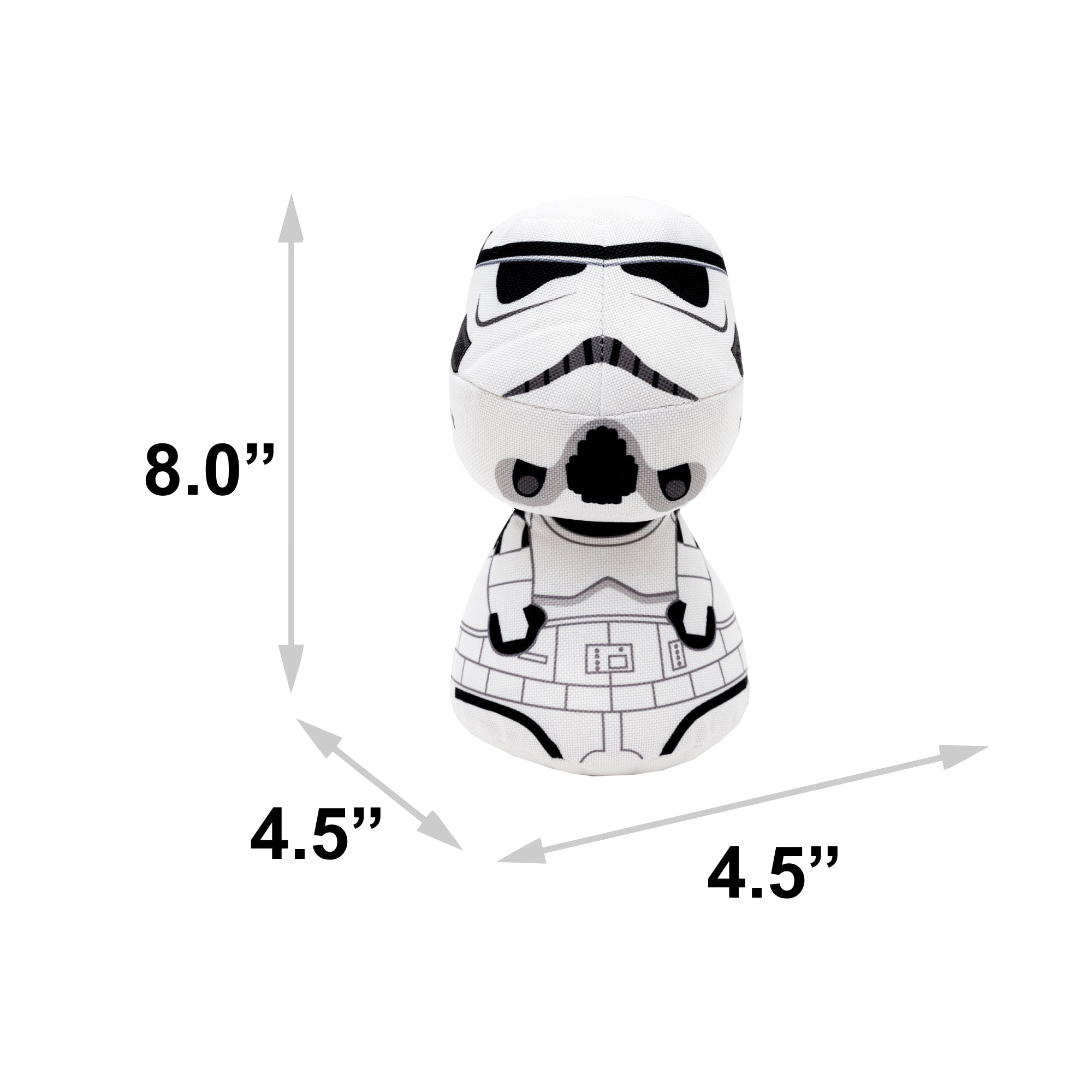 Dog Toy Squeaker Plush - Star Wars Stormtrooper Big Head Pose
