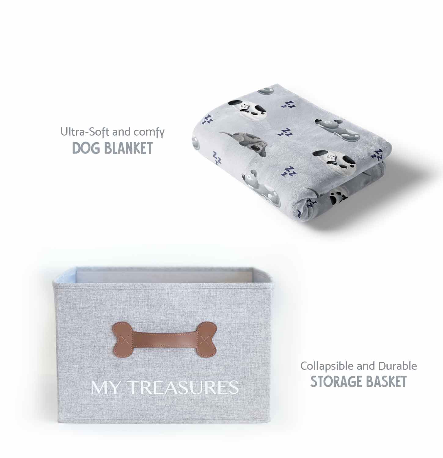 Blanket is Super Soft and Storage Basket is Collapsible and Durable