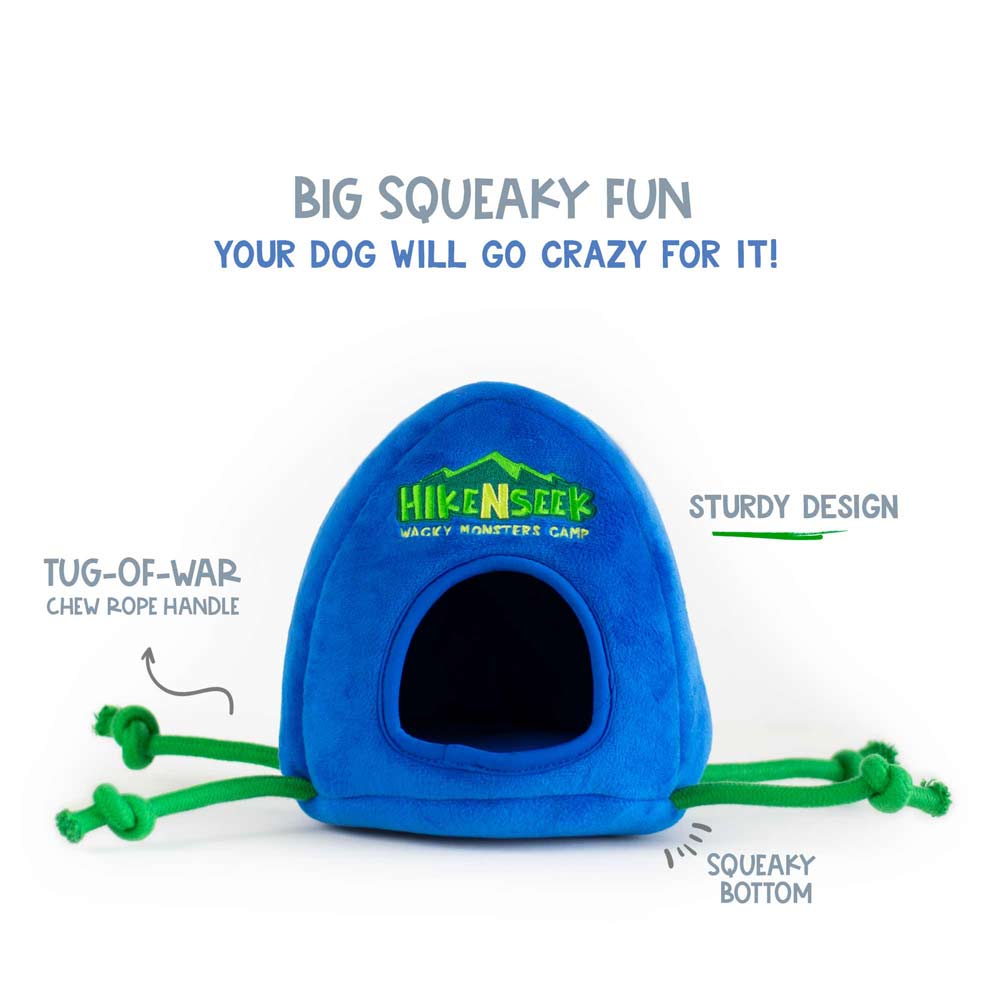 The Hike N' Seek Toy is Sturdy and Squeaky, making it Great for Tug-Of-War