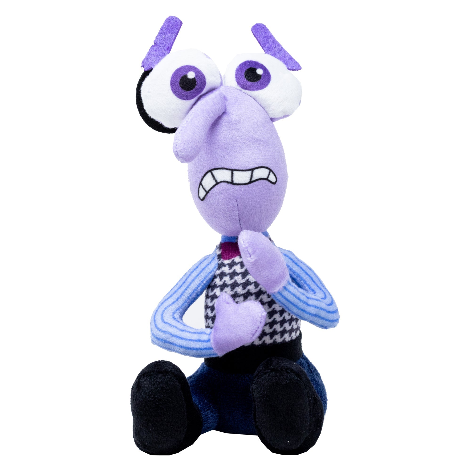 Dog Toy Squeaker Plush - Pixar Inside Out Fear Full Body Pose