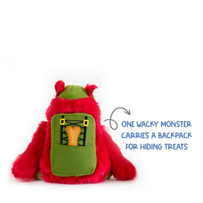 The Wacky Monster’s Backpack is Great for Hiding Dog Treats